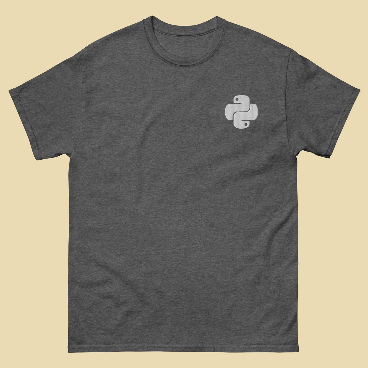python_dark_teeshirt_embroidered